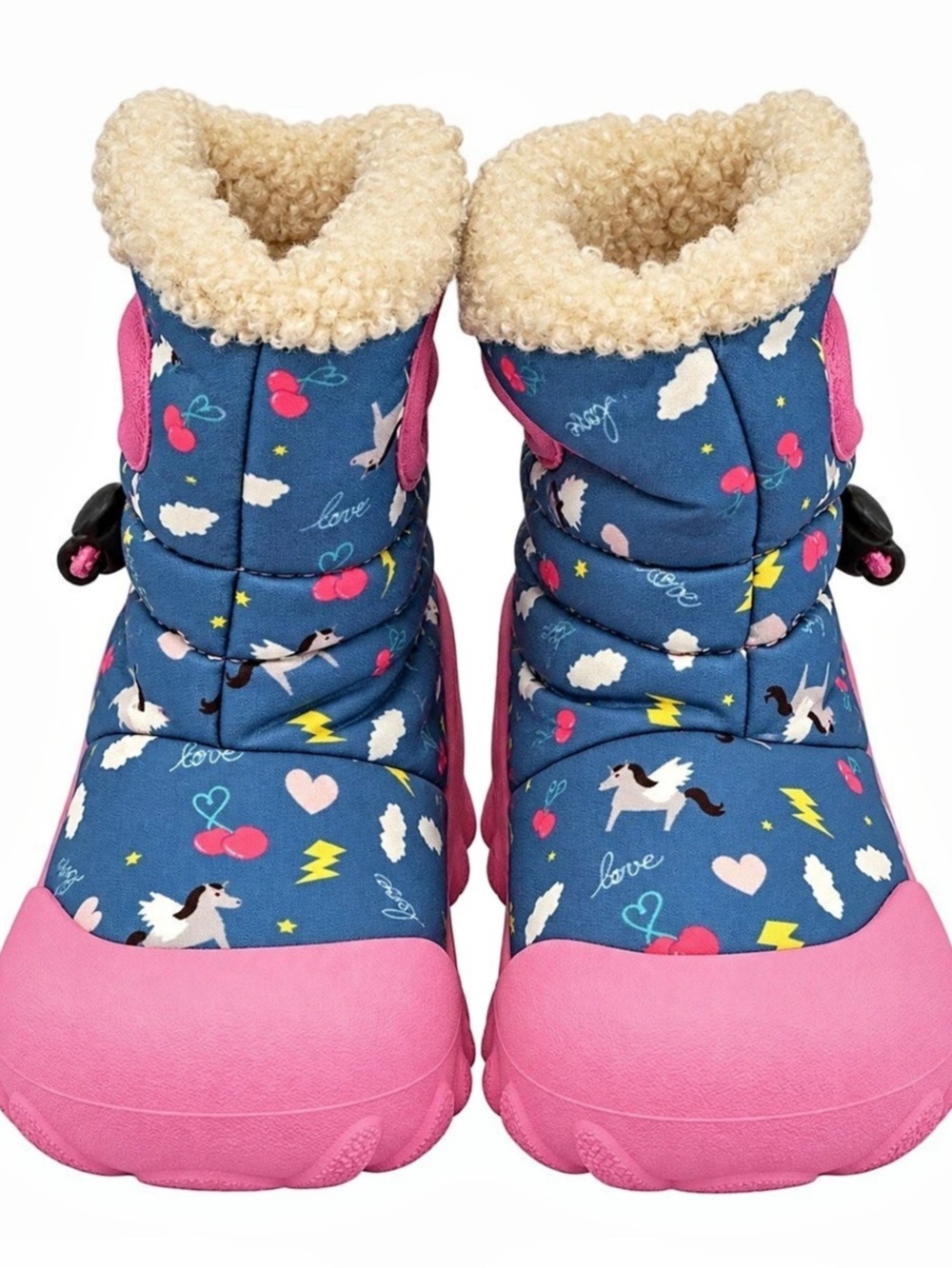 BOGS Classic Rebound Kids Printed Rain Boots Girls US 12 NWT